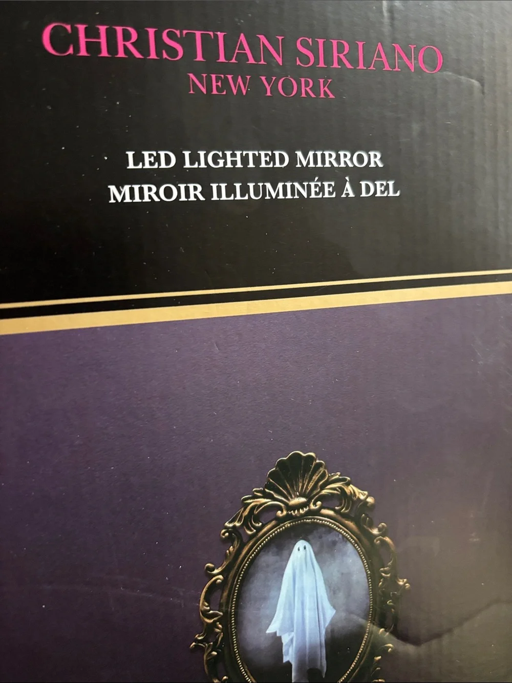 Christian Siriano Gold Frame Ghost mirror